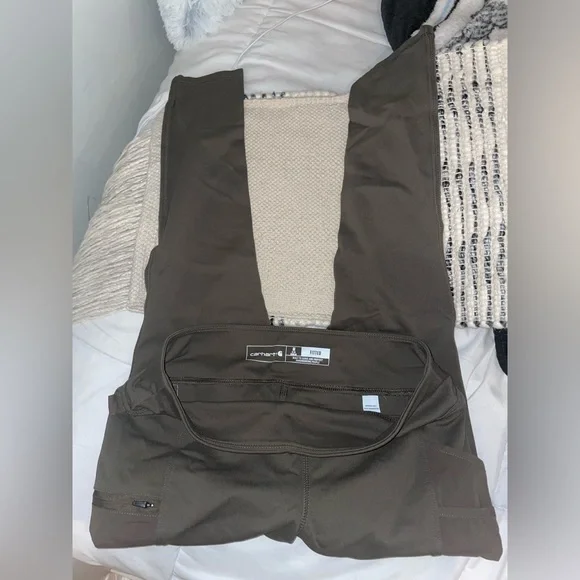 carhart woman’s fitted work pants green - Picture 1 of 3